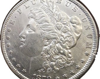 1879-P Morgan Silver Dollar | BU Details, Mint Error Coin, VAM, Die Break, Clashed E