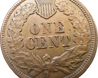 1863 Indian Head Cent VF Shattered Die Error CNH Terminal State Rim Cracks Rare