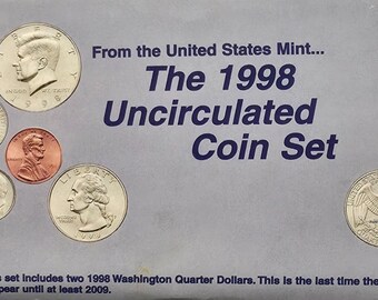 1998 US Mint Uncirculated Set -W/ Phantom S Dieclash