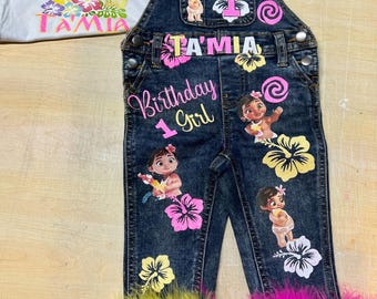 Moana Girls Custom Birthday Outfit