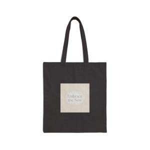 Embrace the New Tote | Fresh Start Minimalism, Blank Slate Canvas image 11