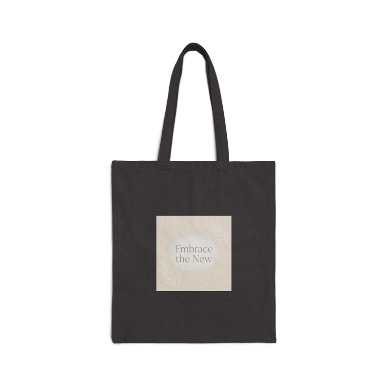 Embrace the New Tote | Fresh Start Minimalism, Blank Slate Canvas image 11
