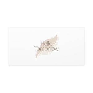 Hello Tomorrow Leinwand, Minimal Fresh-Start Wall Art | Blank Slate Neutraldruck Bild 20