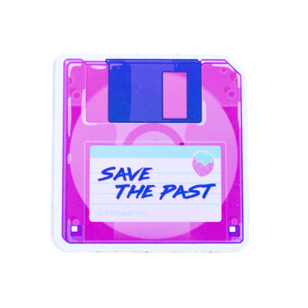 Pink Floppy Disk save the Past Fridge Etsy