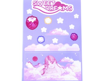 Sweet Dreams Sticker Sheet | Kawaii Pastel Vaporwave Cloud Stickers