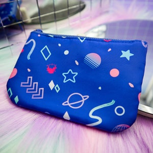 Vapor Party Coin Purse | Vaporwave Arcade Pattern Pouch