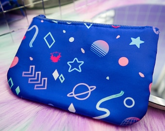 Vapor Party Coin Purse | Vaporwave Arcade Pattern Pouch