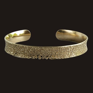 Hand-Hammered Brass Cuff Bracelet: Pre-Columbian Inspired Jewelry