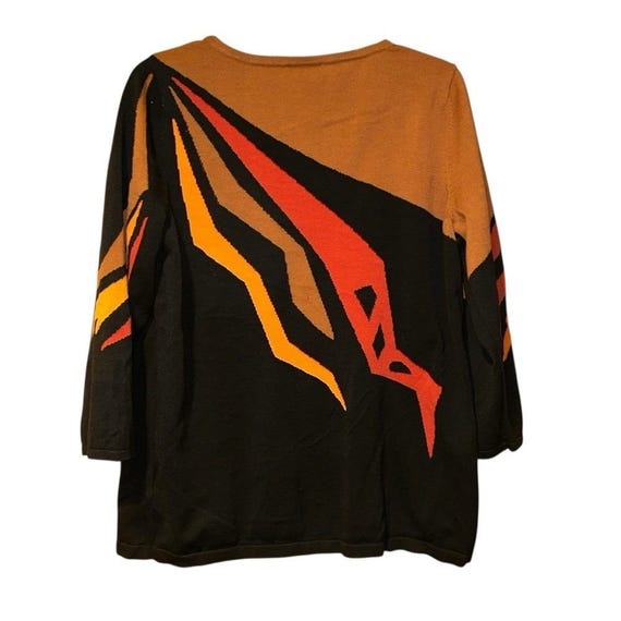 Bob Mackie Wearable Art Vintage Women's Sweater L… - image 4