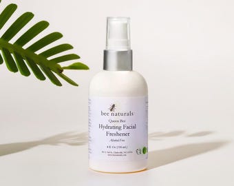 Alcohol-Free Hydrating Facial Freshener | Hyaluronic Acid, Honey, Rose Toner