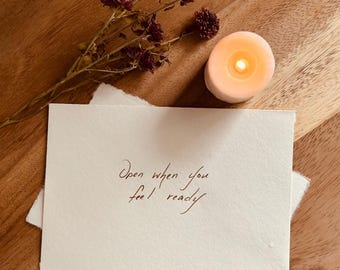 Handmade Encouragement Letter – Wax Sealed, Cotton Paper