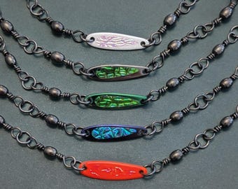 Black Fishing Swivel & Lure Bracelet