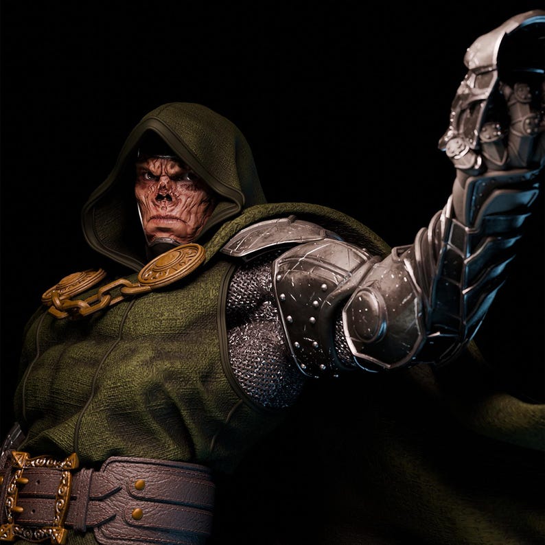Doctor Doom - Marvel STL 3D Print Model | Fullsize + Bust - Etsy