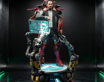 Tony Stark - Marvel Iron Man - Statua STL + Popiersie | Model do druku 3D z filmu