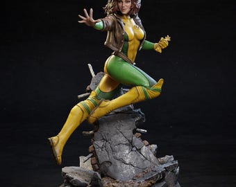 Rogue - Archivo STL de X-Men / Tamaño completo + Busto