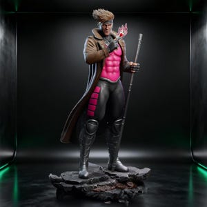 Gambit - X-Men STL-fil | Fullstorlek + Byst