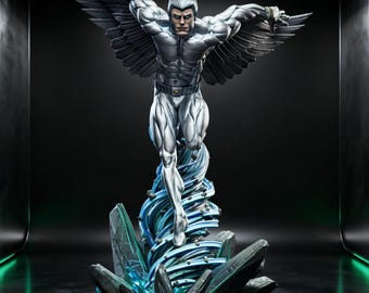 SilverHawks Quicksilver / Statua STL dell'eroe di metallo alato / Modello di stampa 3D
