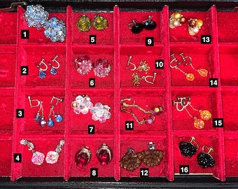 Bobbles and Beads Clip-on Vintage Costume Earrings