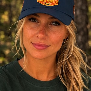Gorra de papá con parche de hongos Morel Hunter / gorra con logotipo de forraje bordado