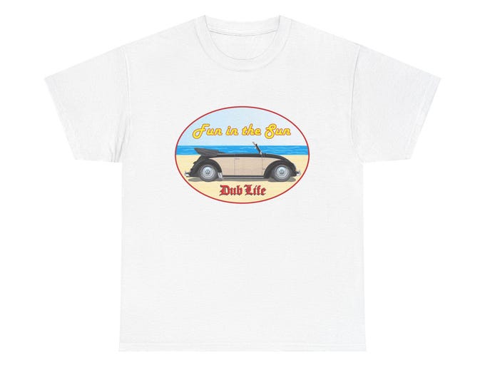 Fun in the Sun Volkswagen Beetle Tee | Dub Life retro beach car design