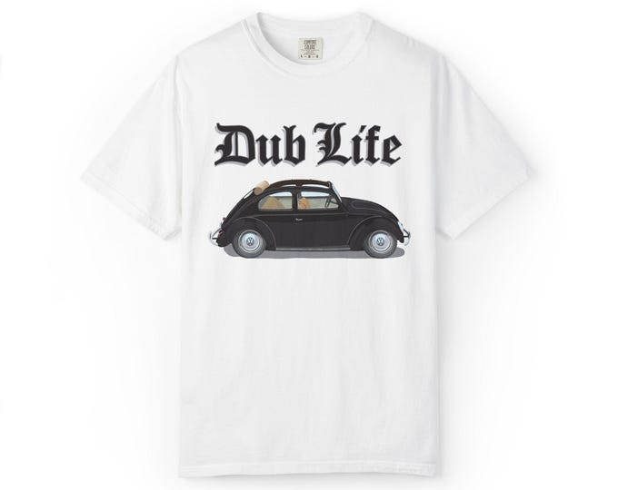 Dub Life vintage VW Beetle T-shirt | Classic car graphic tee
