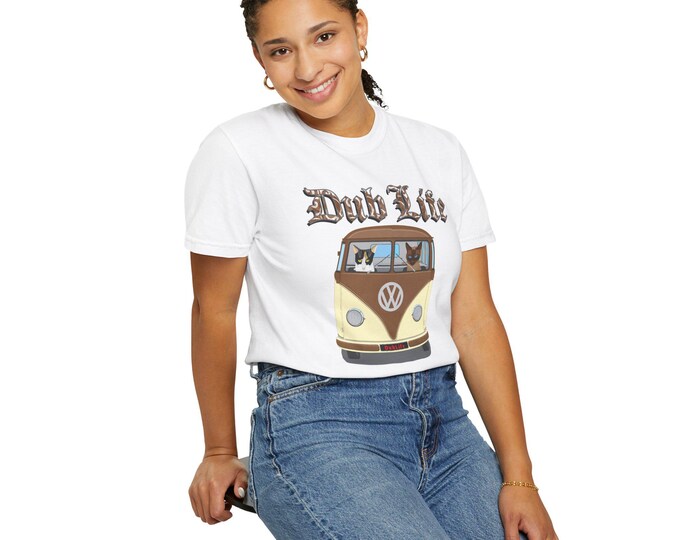 Dub Life VW Bus T-shirt | Vintage Camper Van Graphic