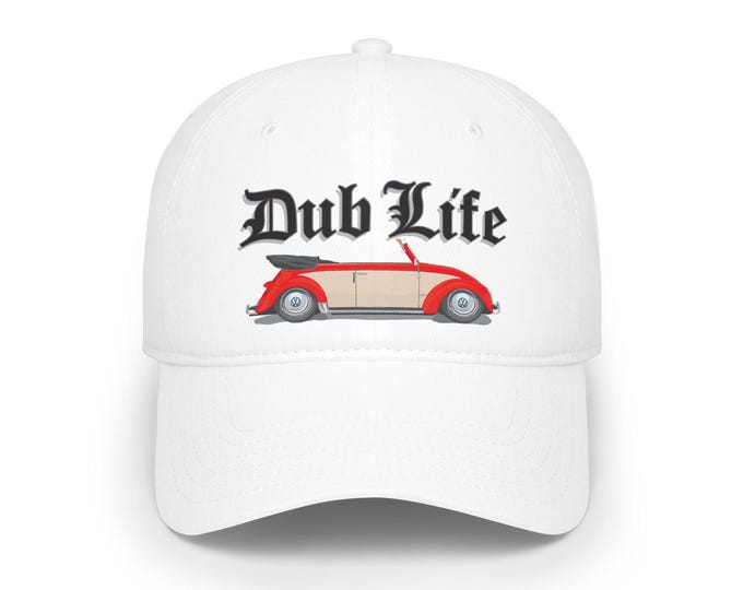 Dub Life Volkswagen Beetle Cap | Classic Red Bug Hat