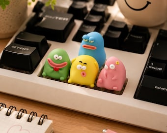 Meme Artisan Keycap, Custom Resin Keycap for Mechanical Keyboard, Funny Meme Key Cap, Cherry MX Compatible, Gamer Gift