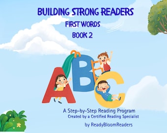 Building Strong Readers: Book 2- Learn to Read First Words