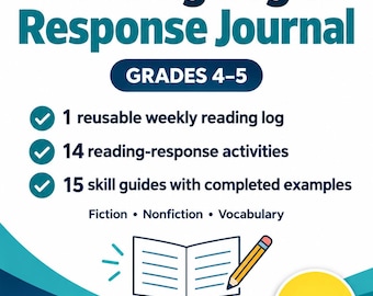 Reading Log & Response Journal — Grades 4–5 cover