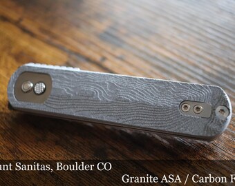 Vosteed Corgi TopoScale Handle Scales - topographic contours