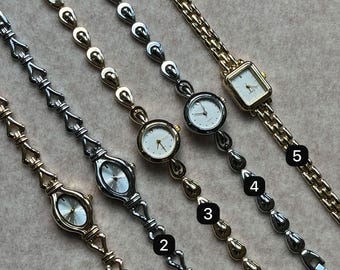 Vintage Stainless Steel Women’s Watch – Minimalist Classic Elegant Everyday Jewelry