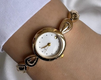 Vintage Minimal Steel Women’s Watch – Elegant Slim Stainless Steel Wristwatch