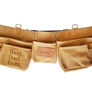 Personalized Tool Belt Gift For Dad Gift For Husband from Son Christmas Gift for Husband Gift for Dad from Son image 1