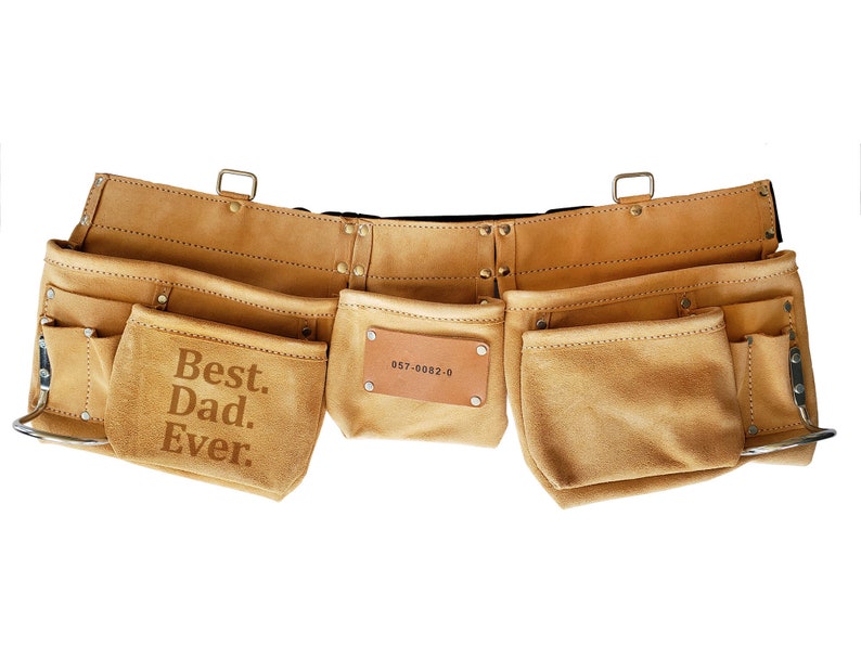 Personalized Tool Belt Gift For Dad Gift For Husband from Son Christmas Gift for Husband Gift for Dad from Son image 5