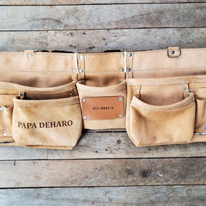 Personalized Tool Belt Gift For Dad Gift For Husband from Son Christmas Gift for Husband Gift for Dad from Son image 3