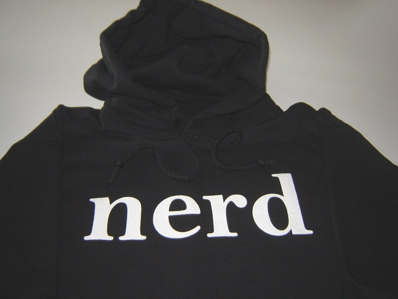 Nerd sweater geek hoodie men women teen nerdy geek geekery sweatshirt sizes S-3XL in black blue green red maroon pink gray brown and more 