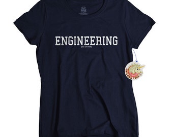 Womens engineer shirt ladies engineering school class science mechanical funny tshirt geeky tee birthday gift for engineer student