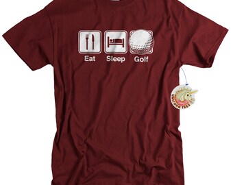 Golf Gifts for Men Golfing Gift for Dad or Grandpa Golfing Tshirt Eat Sleep Golf Shirt for Him