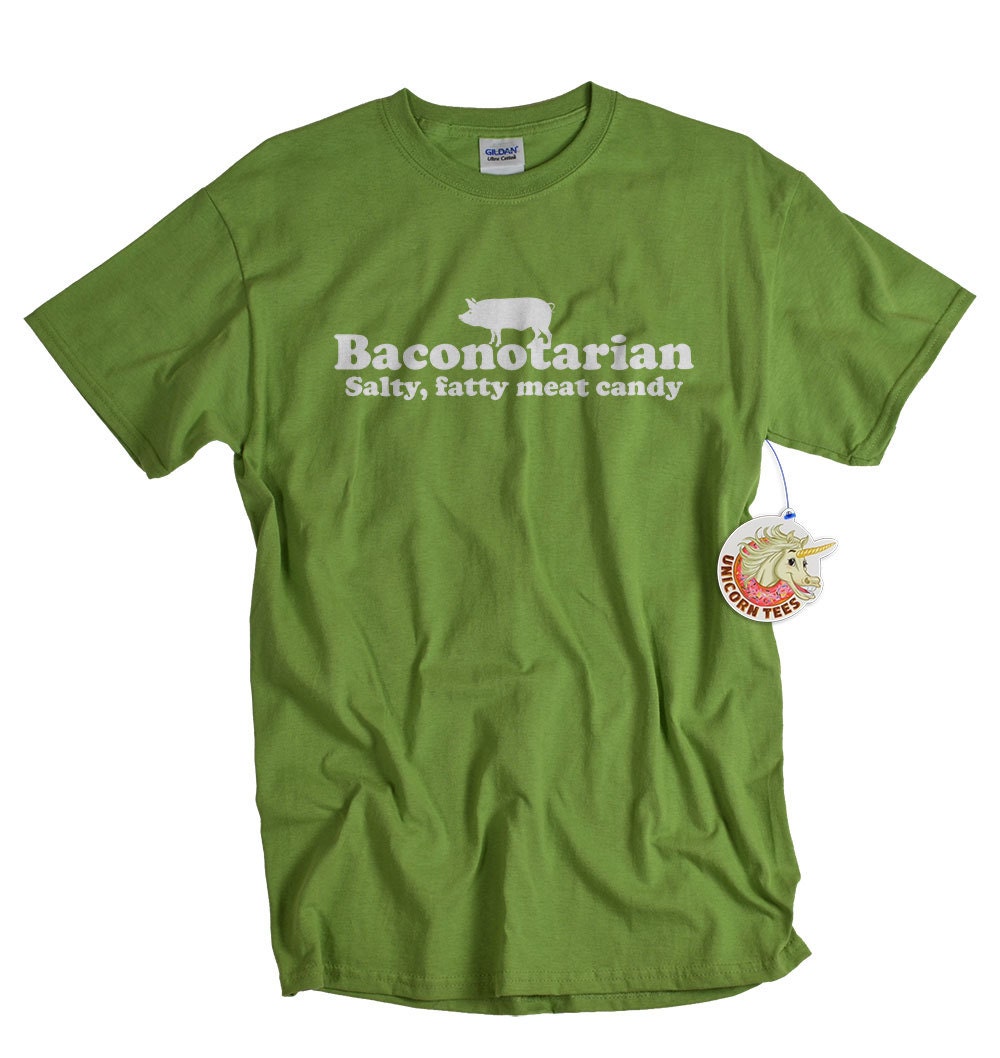 Geekery Bacon T shirt funny mens youth kids boys pork pig salty break…