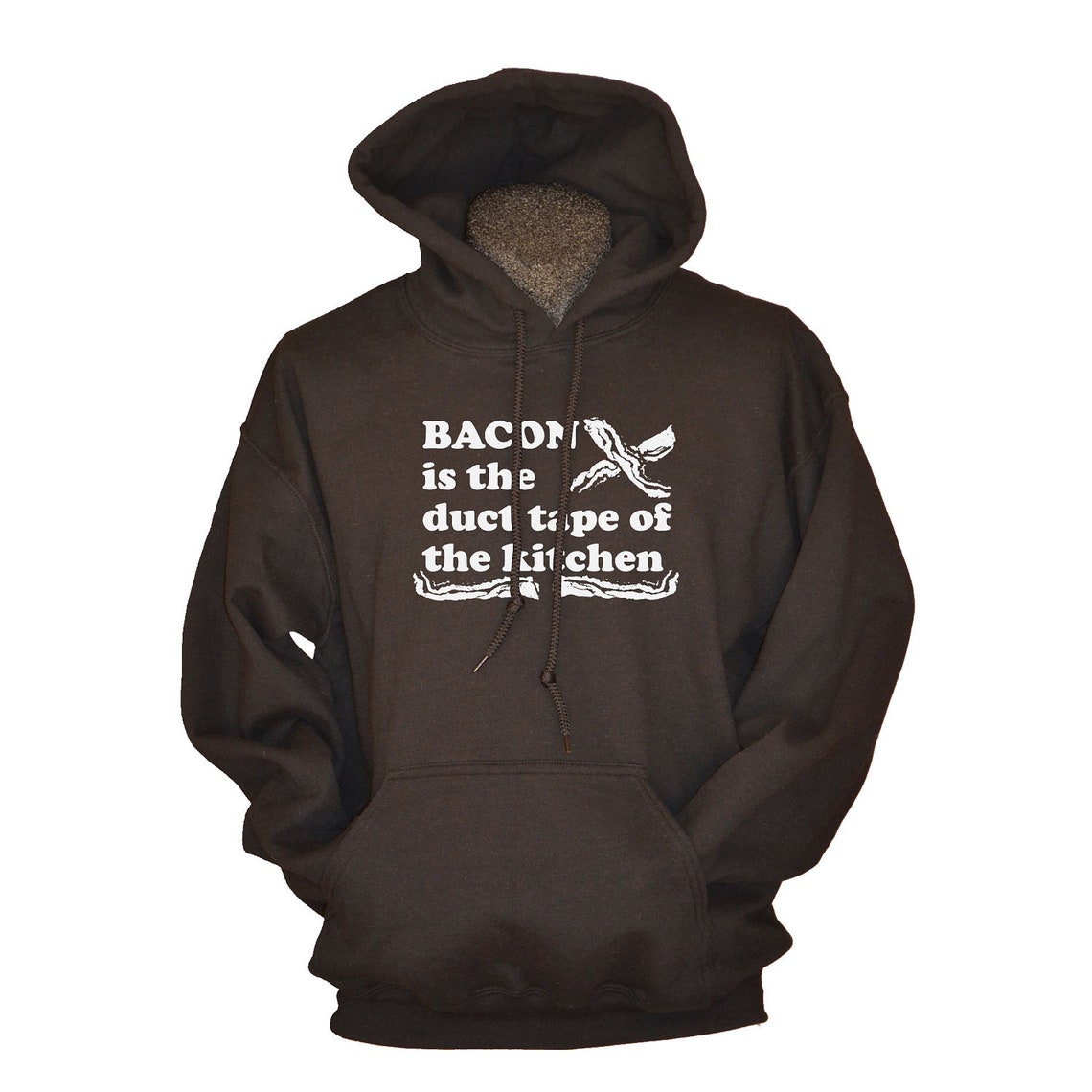 Funny Hoodies for Men Bacon Hoodie for Him Bacon is the Duct Etsy
