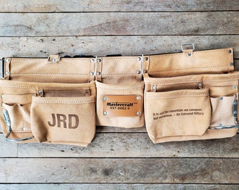 Personalized Tool Belt | Gift For Dad | Gift For Husband from Son | Christmas Gift for Husband | Gift for Dad from Son