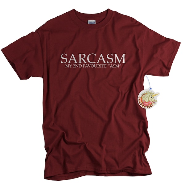 Sarcasm t-shirt for men funny t-shirt Sarcasm My 2nd Favourite Asm Sarcastic funny birthday gift for dad boyfriend husband son