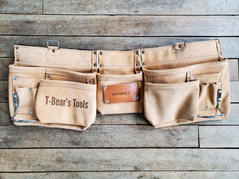 Personalized Tool Belt Gift For Dad Gift For Husband from Son Christmas Gift for Husband Gift for Dad from Son image 4