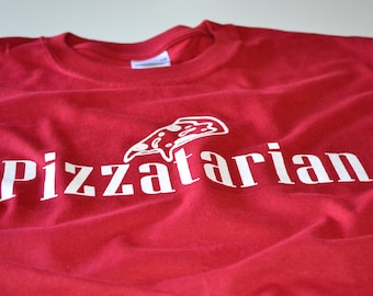 Pizza Tshirt - Funny T shirts for Men - Pizzatarian Pizza Tee Shirt