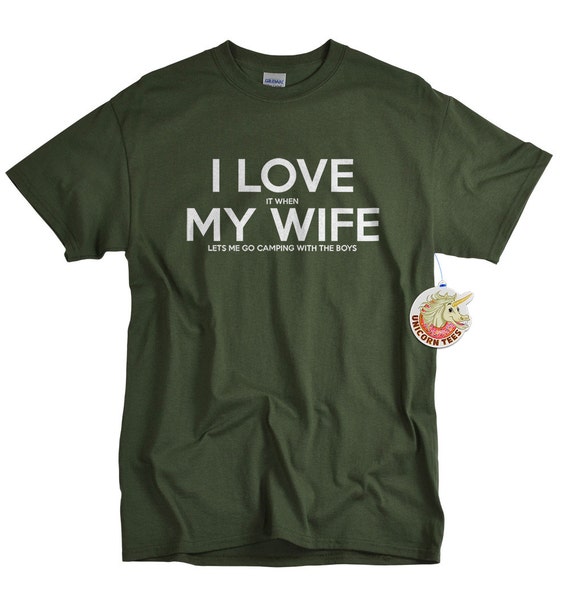 Love Husband and Camping T-Shirt Love Husband and Camping T-Shirt