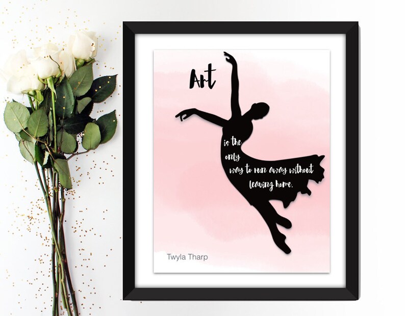 Dance digital print Ballet printable Dance studio decor | Etsy