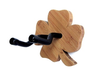 LUCKY BAMBOO CLOVER Guitar Hanger / St. Patrick's Day Gift