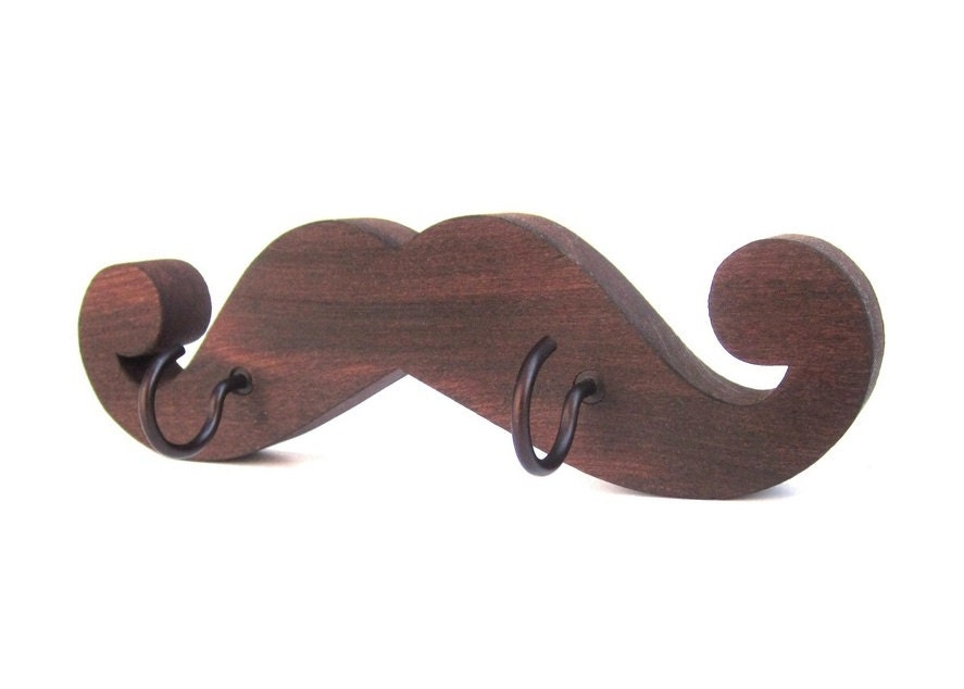 Barnwood MUSTACHE KEY RACK Etsy