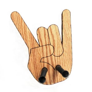 GUITAR HANGER / Rock On / Woodburned Edges image 2